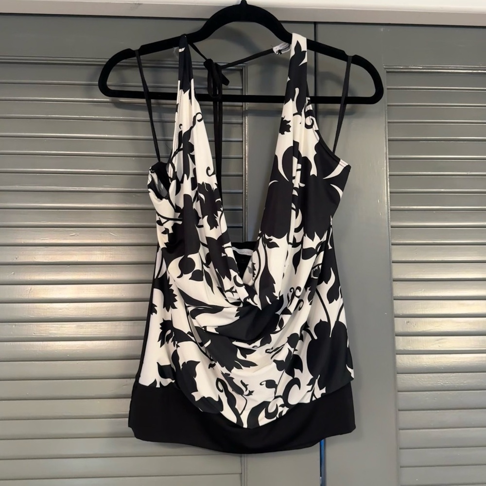 Charlotte Russe Y2K Draped Halter Top